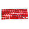 Silicon QWERTY Keyboard Cover for Mac Book (Red)