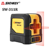 SNDWAY SW311R Laser Level Self Leveling Laser Leveler Vertical Horizontal 2 Cross Lines Super Powerful Green Red Laser Beamline Tool miniinthebox