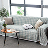 Sofa Cover High WeightImitation Linen Jacquard/Dust-Proof Cover Non-Slip Simplicity Lattice/Fit for 1-4 Cushion Couch and L Shape SofaEasy to Install miniinthebox