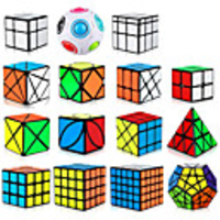 speed cube set magic cube iq cube qiyi 222 333 444 speedcubing bundle 3d puzzle cube stress reliever puzzle cube stickerless smooth office desk toys windmill pyramid mirror kid