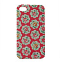 Stylish Protective Printed Back Case for iphone4(Red)