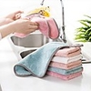 Super Absorbent Microfiber Kitchen Double Side Coral Fleece Dish Washing Cleaning Cloth Towel Rag Wipe Home Cleaning Towel Tools