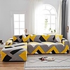 Wave Print 1-Piece Sofa Cover Couch Cover Furniture Protector Soft Stretch Sofa Slipcover Spandex Jacquard Fabric Super Fit for 1~4 Cushion Couch and L Shape Sofa, Easy to Install