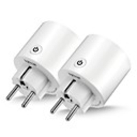 WAZA Smart Plug(EU) Mini Outlet Compatible with Amazon Alexa and Google Assistant,  Wifi Enabled Remote Control Smart Socket with Timer Function,  No Hub Required(2-Pack)