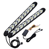 YoBis Car Led Arrow Two-color Daytime Running Light Streamer Turn Signal Modified Daytime Running Light Super Bright And Bendable miniinthebox