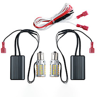 YoBis Car Led Daytime Running Lights Integrated Two-color Turn Signal Daytime Running Light 69smd With Decoding Dual Mode miniinthebox