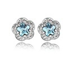 (1 paire) alliage bleu délicat Boucles d