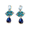 (1 paire) Classique (baisse ovale) or Boucles d