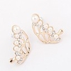 (1 paire) doux (métallique perles boucles d