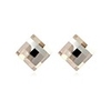 (1 paire) mode (langage simple) alliage de champagne boucles d