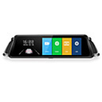10 pouces streaming media 1296p voiture dvr plein écran tactile dashcam avec 32g carte rétroviseur hd vision nocturne double lentille