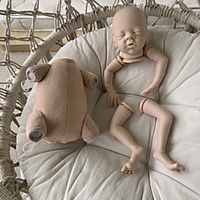 16 pouce Poupée bébé Reborn Poupée bébé Reborn Levi réaliste Cadeau Fabrication à la main Vinyle de silicone cadeaux noël enfant avec vêtements et accessoires pour les cadeaux d