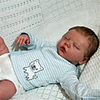 17 pouce Poupées Reborn Jouet pour Bébé Nourrisson Bébés Fille Baby Doll Reborn Jumeaux A Nouveau née réaliste Fabrication à la main Simulation Floppy Head Tissu Vinyle de silicone avec vêtements