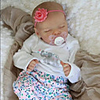 17 pouce Poupées Reborn Jouet pour Bébé Nourrisson Bébés Fille Baby Doll Reborn réaliste Fabrication à la main Simulation Cils appliqués à la main Floppy Head Tissu Vinyle de silicone avec