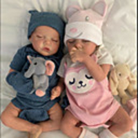 17 pouce Poupées Reborn Jouet pour Bébé Nourrisson Bébés Fille Baby Doll Reborn réaliste Fabrication à la main Simulation Cils appliqués à la main Floppy Head Tissu Vinyle de silicone avec