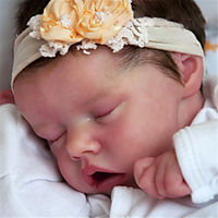 17 pouce Poupées Reborn Jouet pour Bébé Nourrisson Bébés Fille Jumeaux A Nouveau née réaliste Fabrication à la main Tissu Vinyle de silicone cadeaux noël enfant avec vêtements et accessoires pour miniinthebox