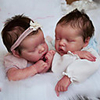 17 pouce Poupées Reborn Jouet pour Bébé Nourrisson Bébés Garçon Baby Doll Reborn Jumeaux A Nouveau née réaliste Fabrication à la main Simulation Floppy Head Tissu Vinyle de silicone avec vêtements
