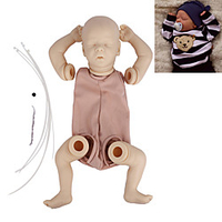17.5 pouce Kit de poupée bébé Reborn bricolage non peint Kit de peinture professionnelle Reborn Toddler Doll Bébés Garçon Darren Fabrication à la main Pas de cils,  cheveux,  couleur chair Floppy Head