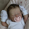 17.5 pouce Poupées Reborn Jouet pour Bébé Nourrisson Baby Doll Reborn Darren Nouveau née réaliste Fabrication à la main Tissu Vinyle de silicone cadeaux noël enfant avec vêtements et accessoires