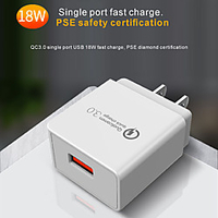 18 W Puissance de sortie USB Chargeur rapide Chargeur de portable Portable Charge Rapide CE ETL Pour Mobile miniinthebox