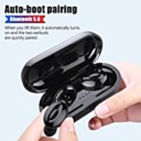 1898 12 Casque TWS True Wireless Bluetooth5.0 Stereo Avec Microphone Sport Fitness