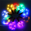 1m Guirlandes Lumineuses 10 LED Blanc Chaud / RVB / Blanc Créatif / Soirée / Décorative Batteries alimentées 1pc