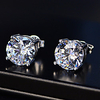 2 carats Diamant synthétique Boucles d