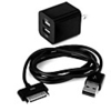 2 en 1 1m 30 broches câble USB et 2.1a double usb chargeur d