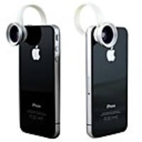 2 en 1 C Style Universal clip 0.67X grand angle Add-On Lentille Macro pour iPhone / téléphone portable