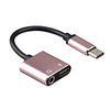 2 en 1 USB type C à 3, 5 mm audioamp;ampli; câble adaptateur de type c charge écouteur convertisseur mâle vers femelle miniinthebox