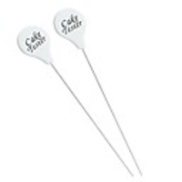 2 pièces testeur de gâteau en acier inoxydable réutilisable sonde de gâteau en métal aiguille de test de gâteau
