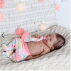 20 pouce Poupées Reborn Jouet pour Bébé Nourrisson Bébés Fille Avril Nouveau née réaliste Fabrication à la main Tissu Vinyle de silicone cadeaux noël enfant avec vêtements et accessoires pour les