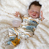 20 pouce Poupées Reborn Jouet pour Bébé Nourrisson Bébés Fille Avril Nouveau née réaliste Fabrication à la main Tissu Vinyle de silicone cadeaux noël enfant avec vêtements et accessoires pour les