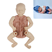 20 pouce Reborn Toddler Doll Kit de poupée bébé Reborn bricolage non peint Kit de peinture professionnelle Bébés Garçon Levi Fabrication à la main Floppy Head Pas de cils,  cheveux,  couleur chair