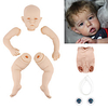 20 pouce Reborn Toddler Doll Kit de poupée bébé Reborn bricolage non peint Kit de peinture professionnelle Bébés Garçon Liam Fabrication à la main Floppy Head Pas de cils,  cheveux,  couleur chair