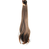 20 pouces Brun doux A Clipser Droite Queue-de-cheval Élastique Enrouler autour Synthétique Pièce de cheveux Extension des cheveux