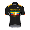 21Grams Homme Manches Courtes Maillot Velo Cyclisme Spandex Polyester Noir / jaune. Couronne Cyclisme Maillot Hauts / Top VTT Vélo tout terrain Vélo Route Résistant aux UV Respirable Séchage rapide