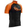 21Grams Homme Manches Courtes Maillot Velo Cyclisme Spandex Polyester Noir / Orange. Mosa que Cyclisme Maillot Hauts / Top VTT Vélo tout terrain Vélo Route Résistant aux UV Respirable Séchage rapide