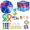 22 pcs Fidget Toys Anti Stress Set Strings Stretchy Push Pop Bubble Gift Pack Adultes Enfants Squishy Sensory Antistress Relief Figet Toys miniinthebox