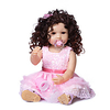 22 pouce Poupée Reborn Toddler Poupée Bébés Fille réaliste Cadeau Mignon Silicone complet du corps Gel de silice cadeaux noël enfant avec vêtements et accessoires pour les cadeaux d