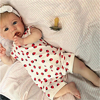 22 pouce Poupées Reborn Jouet pour Bébé Nourrisson Bébés Fille Saskia réaliste Fabrication à la main Simulation Tissu Vinyle de silicone cadeaux noël enfant avec vêtements et accessoires pour les