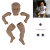 22 pouce Reborn Toddler Doll Kit de poupée bébé Reborn bricolage non peint Kit de peinture professionnelle Bébés Garçon Saskia Fabrication à la main Floppy Head Pas de cils,  cheveux,  couleur chair