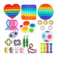 28 pcs Ensemble de jouets sensoriels Fidget Bundle-ADN Marbre et maille Pop Bubble Soja Squeeze Balles de soulagement du stress avec Fidget Hand Toys pour enfants Adultes Jouets apaisants pour le miniinthebox