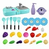 29pcs en 1 cuisine jouer jouet mini cuisinière à gaz multi-usages lavabo évier jouets éducatifs précoces pour enfants enfants