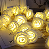 2m Guirlandes Lumineuses 20 LED Blanc Chaud / RVB Créatif / Soirée / Mariage Batteries alimentées