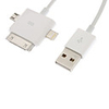 3 en un conçu pomme 8 broches,  30 broches et v8 connecteurs à câble usb en spirale pour iphone iphone 6 6 plus / ipad et autres