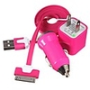 3 en1 nous branchons ac chargeur mural avec chargeur de voiture et un câble pour iPhone 4 / 4S et autres (AC110-240V,  1a)