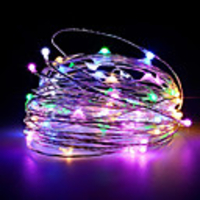 30m Guirlandes Lumineuses 200 LED Blanc Chaud / RVB / Blanc Créatif / Découpable / Soirée 12 V 1pc