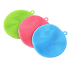 3pcs brosse de nettoyage en silicone souple éponge de lavage de vaisselle éponge de cuisine nettoyage de cuisine couleur aléatoire miniinthebox