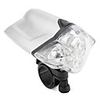 4-LED de vélo projecteur avec mount (argenté)
